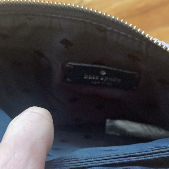 NWT Kate Spade Triple Gusset Crossbody Purse w Jackson Boardwalk Stripes Pattern - Picture 5 of 8